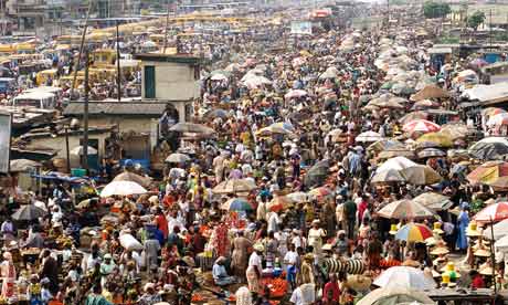 Crowded Oshodi Market in 008